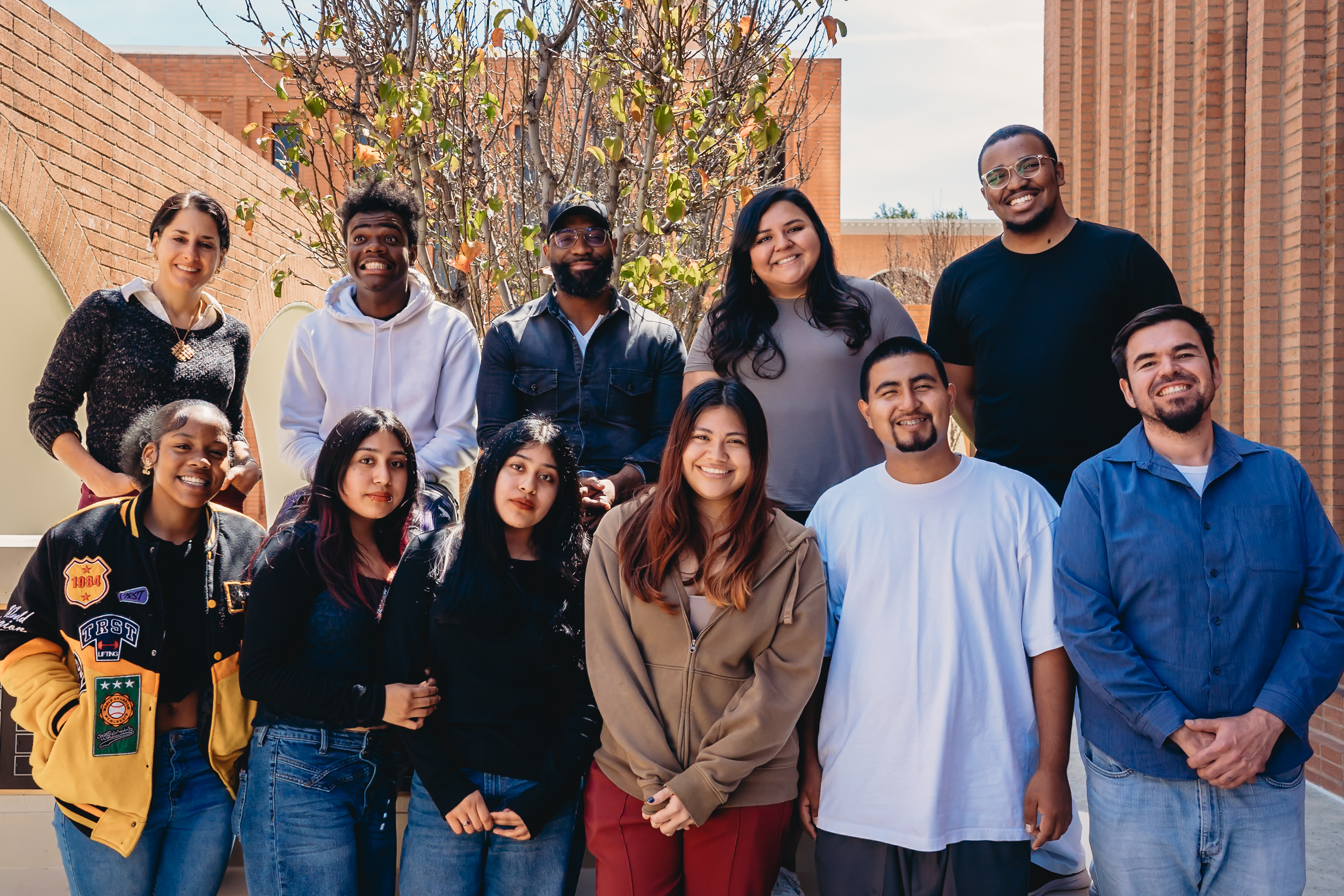 Participants and facilitators in the Belonging as Legacy program gather for a group portrait on the University Park Campus.