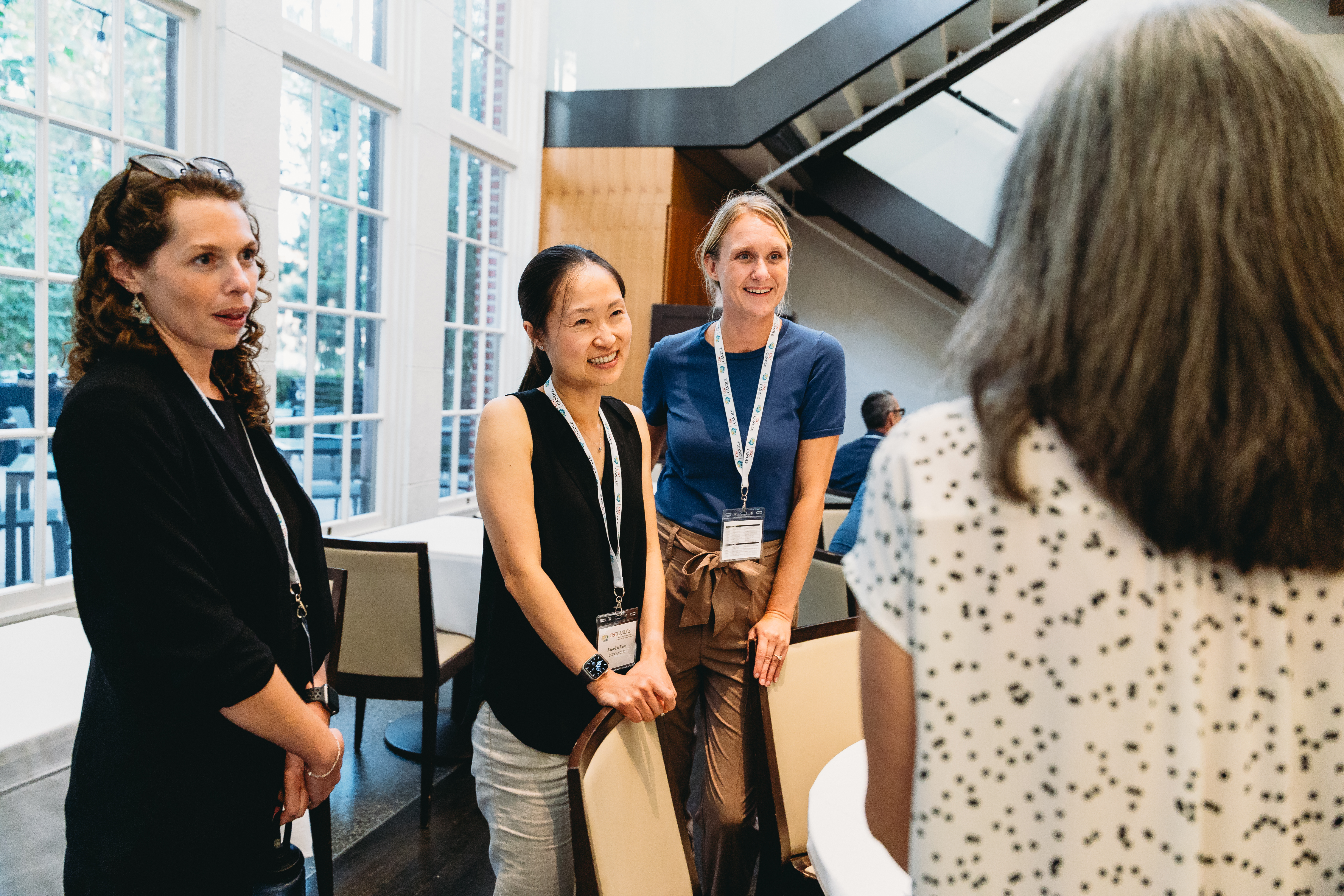 USC CANDLE staff from left to right: Emily Gonzalez, graduate student; Xiao Fei-Yang, scienfific director; and Christina Kundrak, senior research associate.