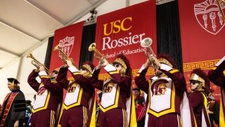 Trojan Band at Commencement 2023