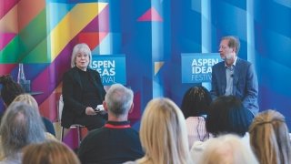 Melanie Lundquist at the 2023 Aspen Ideas Festival, where she spoke at a session titled “How Philanthropy Can Drive Change in Public Education.”