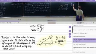 Screenshot of the EVT program that converts board lectures into interactive notes for students.