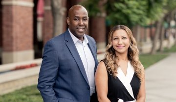 Associate Professor of Education Darnell Cole and Associate Professor of Clinical Education Shafiqa Ahmadi