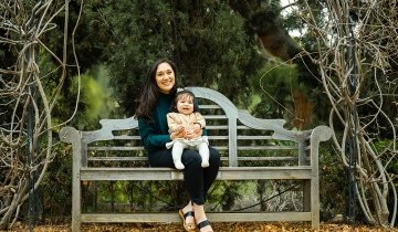 Cynthia Diana Villarreal, with her daughter Diana.