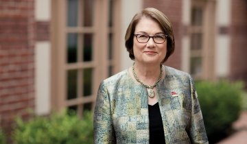 Karen Symms Gallagher, Dean. Photo by Andrew Zinn