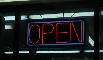 Open sign