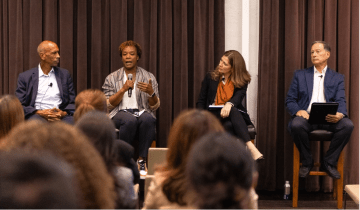 Panelists discussed loopholes and inconsistencies in the Supreme Court’s recent rulings against affirmative action and their potential applications. (Drake Lee / Daily Trojan)