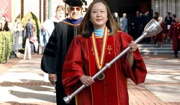 Tracy Tambascia at USC Commencement.