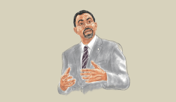 Illustration of John B. King.