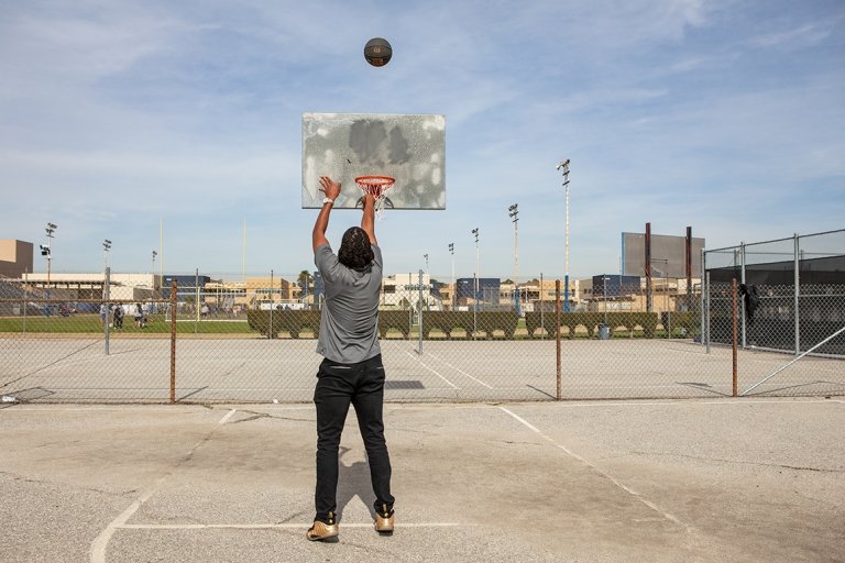 Sayles also coaches basketball for the City of Long Beach and for a travel youth league. (Photo/Josh Krause, 211 Photography)