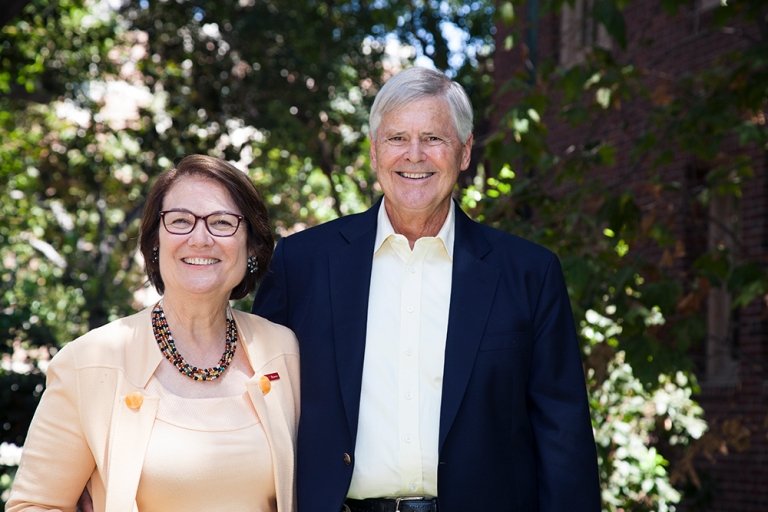 Karen Symms Gallagher and Pat Gallagher. Photo by Margaret Molloy