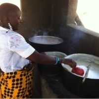 School cook at the Tanzanian Primary School