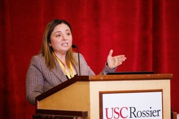 Asli Sezen Barrie provided the event's keynote address, focusing on climate change education.